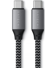 Кабель Satechi USB-C to USB-C Cable 100W 0.25 m Space Gray (ST-TCC10M)