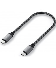 Кабель Satechi USB-C to USB-C Cable 100W 0.25 m Space Gray (ST-TCC10M)