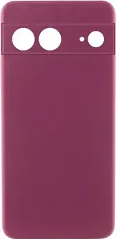 Чохол Silicone Cover Lakshmi Full Camera (AAA) для Google Pixel 7a Plum