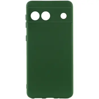 Чехол Silicone Cover Lakshmi Full Camera (A) для Google Pixel 6a Dark Green
