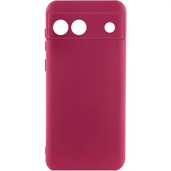 Чехол Silicone Cover Lakshmi Full Camera (A) для Google Pixel 6a Marsala