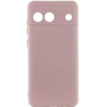 Чехол Silicone Cover Lakshmi Full Camera (A) для Google Pixel 6a Pink Sand