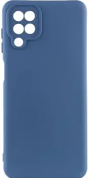 Чехол Silicone Cover Lakshmi Full Camera (A) для Samsung Galaxy A12 / M12 Navy Blue