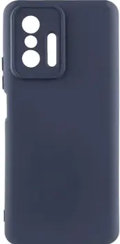 Чехол Silicone Cover Lakshmi Full Camera (A) для Xiaomi 11T / 11T Pro Midnight Blue