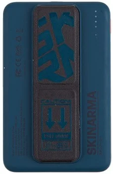Внешний аккумулятор (повербанк) Skinarma Spunk with Smart Grip-Stand 5000mAh 20W USB-C PD Blue (SK-PB5K-SPUNK-BLU)