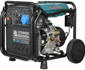 Інверторний комбінований генератор (газ-бензин) Konner&Sohnen KS 8100iEG (UA)