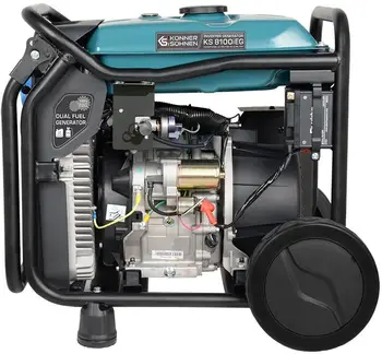 Інверторний комбінований генератор (газ-бензин) Konner&Sohnen KS 8100iEG (UA)