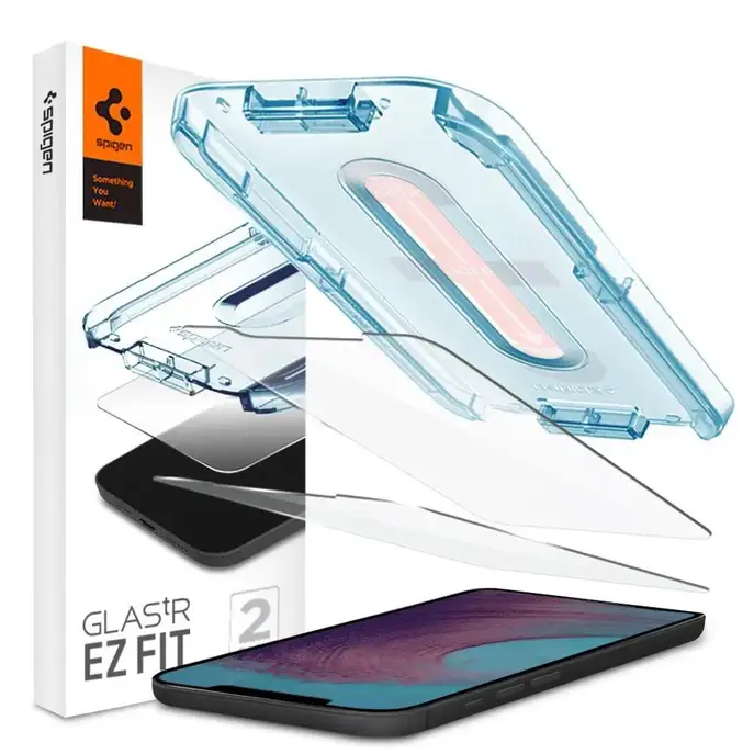 Захисне скло для смартфону Spigen Glas.tR EZ FIT для iPhone 12/12 Pro Clear (AGL01801)