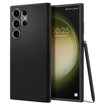 Чохол Spigen Samsung Galaxy S23 Ultra Liquid Air Matte Black (ACS05614)