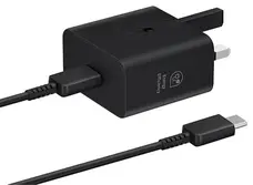 Сетевое зарядное устройство Samsung 25W PD Power Adapter (with Type-C cable) (UK Plug) Black (EP-T2510XBEGGB)