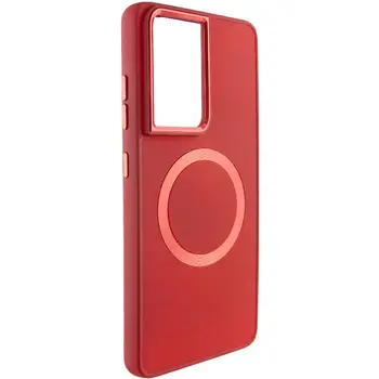 Чехол TPU Bonbon Metal Style with MagSafe для Samsung Galaxy S24 Ultra Red