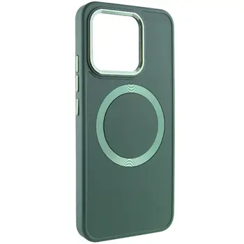 Чехол TPU Bonbon Metal Style with MagSafe для Xiaomi 14 Army Green