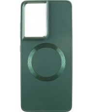 Чохол TPU Bonbon Metal Style with MagSafe для Samsung Galaxy S24 Ultra Army Green