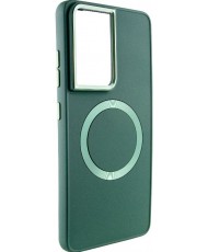 Чохол TPU Bonbon Metal Style with MagSafe для Samsung Galaxy S24 Ultra Army Green