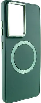 Чехол TPU Bonbon Metal Style with MagSafe для Samsung Galaxy S24 Ultra Army Green