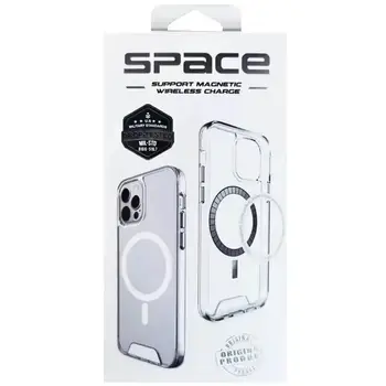 Чехол TPU Space Case with MagSafe для Samsung Galaxy S21 FE Transparent