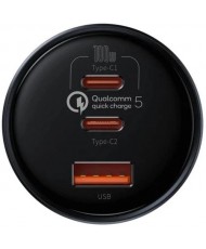 Автомобільний зарядний пристрій Baseus Qualcomm Quick Charge 5 Technology Multi-Port Fast 160W set + USB Type-C 100W Black (TZCCZM-0G)