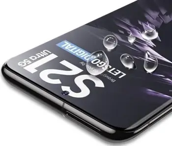 Захисне скло для смартфона Tempered Glass Big Curved Edge Samsung Galaxy S21 Ultra UV Glass Clear