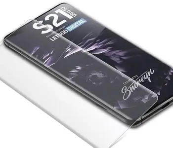 Захисне скло для смартфона Tempered Glass Big Curved Edge Samsung Galaxy S21 Ultra UV Glass Clear