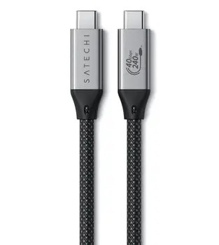 Кабель USB Type-C Satechi USB4 Pro Cable 1.2m Space Gray (ST-YU4120M)
