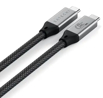 Кабель USB Type-C Satechi USB4 Pro Cable 1.2m Space Gray (ST-YU4120M)