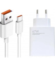 Зарядний пристрій Xiaomi Wall Charger 67W White + USB-C (BHR6035EU)