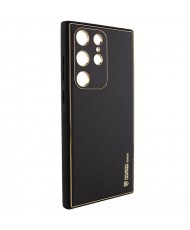 Кожаный чехол Xshield для Samsung Galaxy S21 Ultra Black
