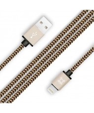 Кабель XtremeMac Lightning Nylon Cable Gold (1.2 m) (XCL-PRC-93)