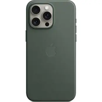 Чохол Apple FineWoven Case (AAA) with MagSafe для iPhone 15 Pro Max Evergreen (MT503)