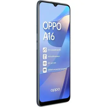 Смартфон Oppo A16 4/64GB Crystal Black