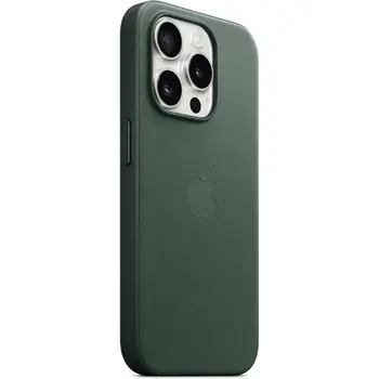 Чохол Apple FineWoven Case (AAA) with MagSafe для iPhone 15 Pro Max Evergreen (MT503)