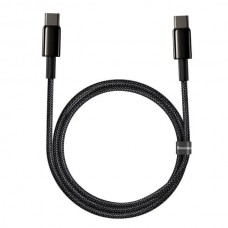 Кабель Baseus Tungsten Gold Fast Charging Data Cable Type-C to Type-C 100W 20V 5A 1m Black (CATWJ-01)