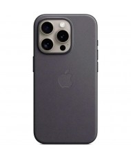 Чехол Apple FineWoven Case (AAA) with MagSafe для iPhone 15 Pro Black (MT4H3)