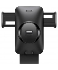 Автомобільний тримач для смартфона або планшета Baseus Wisdom Auto Alignment Car Mount Wireless Charger QI 15W Black (CGZX000001)