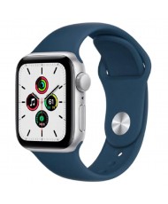 Смарт-годинник Apple Watch SE GPS 40mm Silver Aluminum Case w. Abyss Blue S. Band (MKNY3)