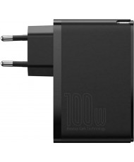 Зарядное устройство Baseus GaN2 Pro Q.C 2C + Charger Type-C Cable 100W Black (CCGAN2P-L01)