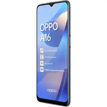 Смартфон Oppo A16 4/64GB Crystal Black