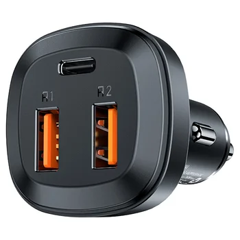 Автомобільний зарядний пристрій Acefast B9 Car Charger 66W (2USB-A/1C) Black