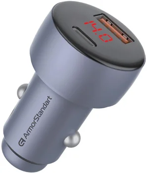 Автомобильное зарядное устройство ArmorStandart AR-C43 Type-C PD30W + USBQC 3.0 Grey (ARM73949)
