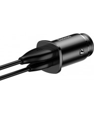 Автомобільний зарядний пристрій Baseus PPS Car Charger 30W PD3.0 QC4.0+ Black (CCALL-AS01)