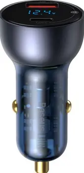Автомобільний зарядний пристрій Baseus Particular QC4.0 PD3.0 PPS USB + Type-C 65W 5A + Type-C/Type-C Black (TZCCKX-0G)