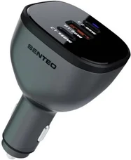 Автомобільний зарядний пристрій Senteo Q-08 Crusser Series C65W+A36W+C145W Total 165w (with Certificate CE) Black