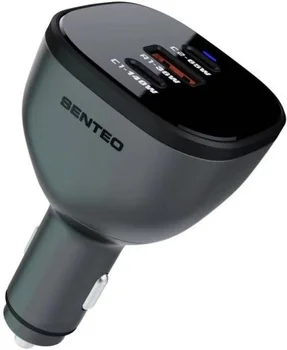 Автомобільний зарядний пристрій Senteo Q-08 Crusser Series C65W+A36W+C145W Total 165w (with Certificate CE) Black