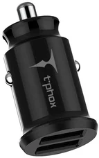 Автомобильное зарядное устройство T-PHOX Charger Set 2.4A Dual + MicroUSB Black (T-S09 SET M B)
