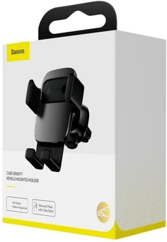 Автомобильный держатель Baseus Cube Gravity Vehicle-Mounted Holder Black (SUYL-FK01)