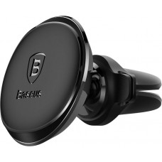 Автомобільний тримач Baseus Magnetic Air Vent Car Mount With Cable Clip Black (SUGX020001)