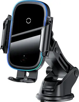 Автомобільний тримач Baseus Wireless Charger Qi Light Electric 15W Black (WXHW03-01)