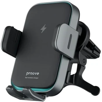 Автомобильный держатель Proove Car Holder Air Vent Triple Clamp Pro 15W Black (WHTP15010004)