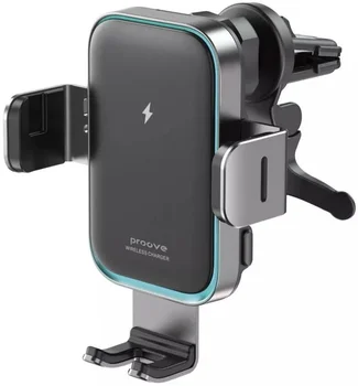 Автомобильный держатель Proove Car Holder Air Vent Triple Clamp Pro 15W Black (WHTP15010004)