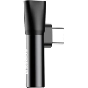 Адаптер Baseus L41 Type-C to Type-C +3.5mm Black (CATL41-01)